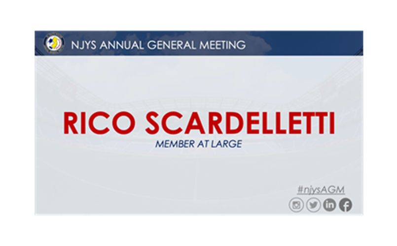 Congratulation Rico Scardelletti for being elected to the NJYS Board of Directors for a Third term