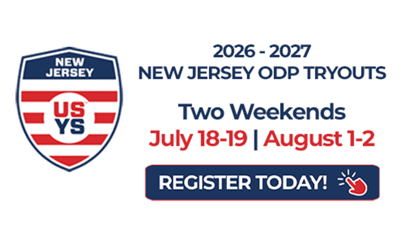 New Jersey Youth Soccer is excited to announce that registration for the 2026/2027 NJYS Olympic Development Program (NJODP) Tryouts is officially open.